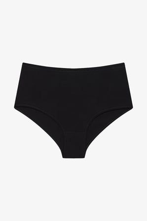 Siyah Yüksek Bel 3'lü Pamuklu Slip Külot