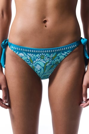 Çiçekli Tropic Leaf Brazilian Bikini Altı