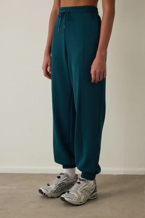 Koyu Yeşil Modal Şardonlu Jogger Eşofman Altı