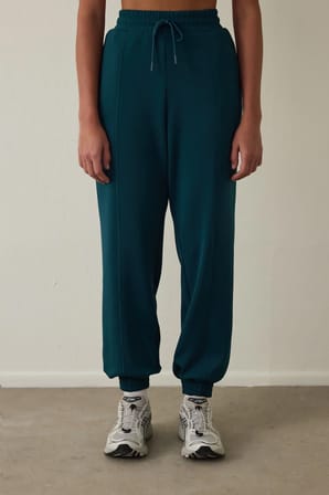 Koyu Yeşil Modal Şardonlu Jogger Eşofman Altı