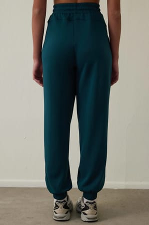 Koyu Yeşil Modal Şardonlu Jogger Eşofman Altı