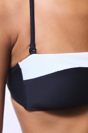 Siyah Nova Straplez Bikini Üstü
