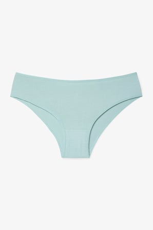 Oceanna 3'lü Yaprak Desenli Pamuklu Düşük Bel Slip Külot