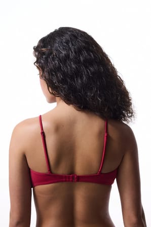 Bordo Carmen Bra Bikini Üstü