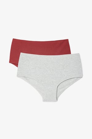 Çok Renkli Modal Fitilli Düşük Bel 2'li Boxer