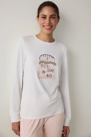 Çizgili Sleep Time  Uzun Kollu Termal Etkili Pijama Takımı