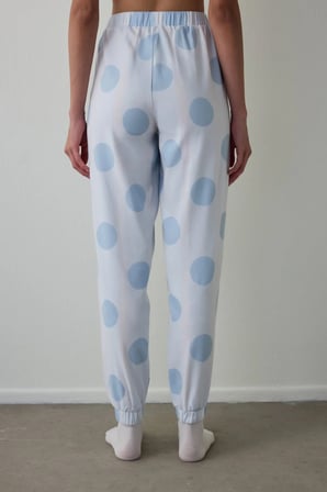 Gardenya Magic Puantiyeli Pamuklu Bağlama Detaylı Pijama Altı