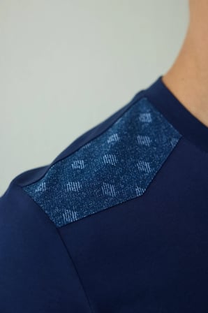 İndigo Erkek Western Sloganlı Kısa Kollu Pamuklu Pijama Takımı