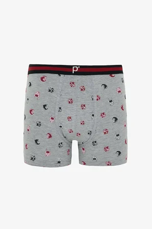 Erkek Organik Çizgili 3'lü Boxer