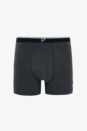 Erkek Flag Sloganlı Organik 3'lü Boxer