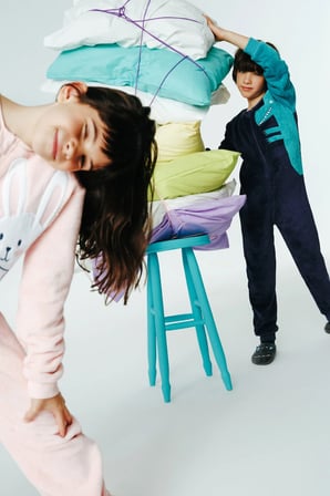 Koyu İndigo Erkek Çocuk Dino Fermuarlı Yumuşacık Sıcacık Pijama Tulumu