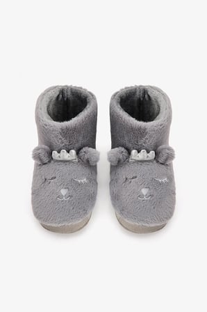 Gri Hayvan Nakışlı Softy Ev Botu