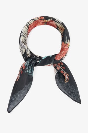 Ekru Vanessa Çiçekli Bandana