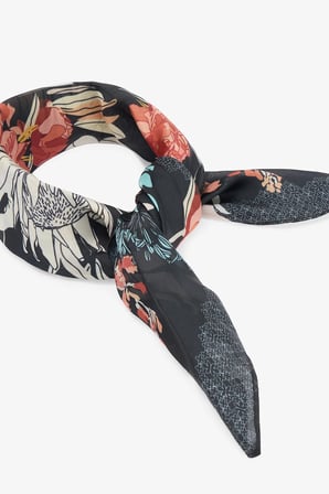 Ekru Vanessa Çiçekli Bandana