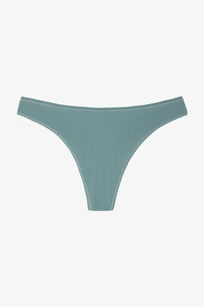 Koyu Gri Essentials Normal Bel Tanga Külot