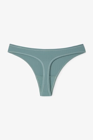 Koyu Gri Essentials Normal Bel Tanga Külot