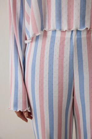 Moonlight Bisiklet Yaka Termal Etkili Pijama Takımı