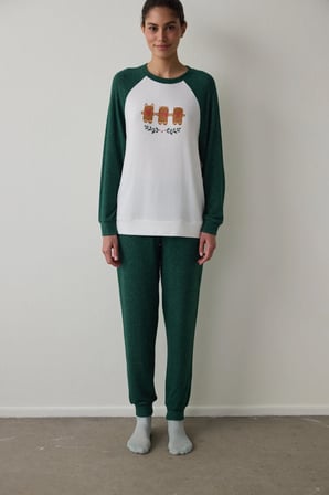 Gingerbread Termal Etkili Pijama Üstü