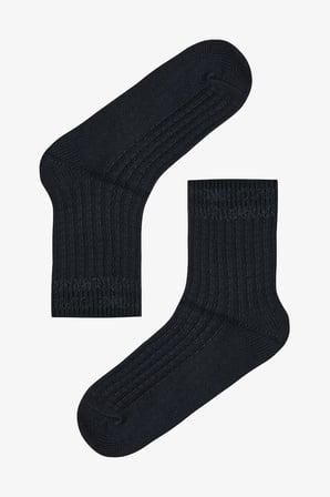 Peluş Ribli Kalın Soket Çorap