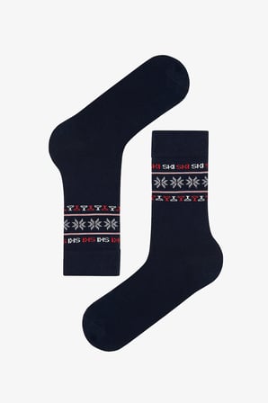 Erkek Ny Snowflake  2li Soket Çorap