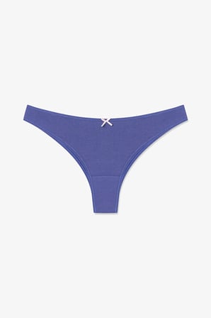 Renkli Lilac Princess 3'lü Pamuklu Brazilian Külot