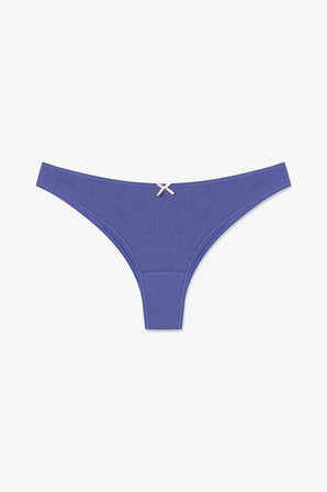 Renkli Lilac Princess 3'lü Pamuklu Brazilian Külot