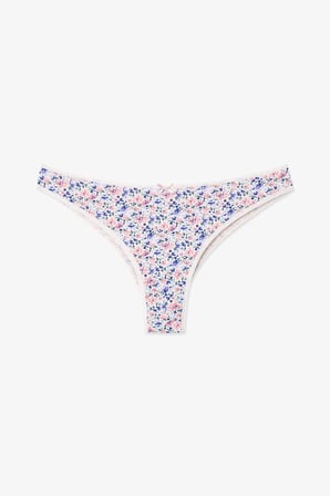 Renkli Lilac Princess 3'lü Pamuklu Brazilian Külot