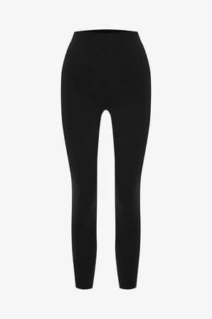 Siyah Wonder Yüksek Destek Toparlayıcı Etkili Yüksek Bel Contour Tayt