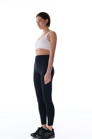 LYCRA Beyaz Cream Hafif Destek Kare Yaka Çıkarılabilir Pedli Spor Sütyeni