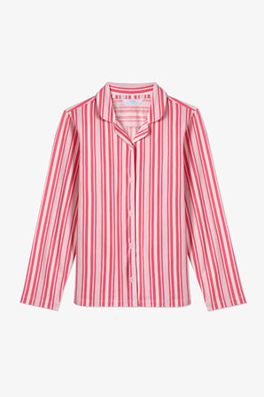 Pembe Kız Çocuk Pink Cozy Club Uzun Kollu Düğmeli Pamuklu Gömlek Pijama Takımı