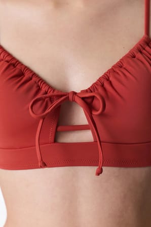 Tarçın Front Opening Bikini Üstü