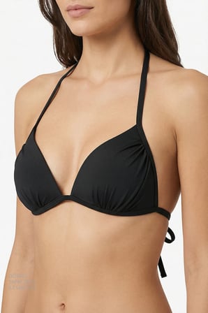 Si̇yah Mini Üçgen Bikini Üstü