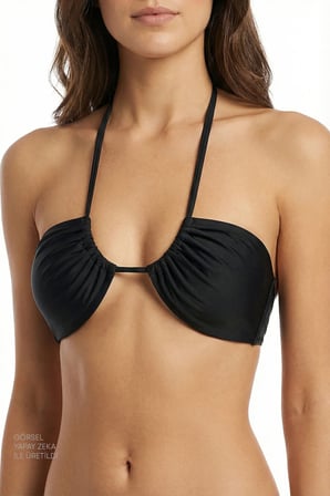 Si̇yah Reverse Bikini Üstü