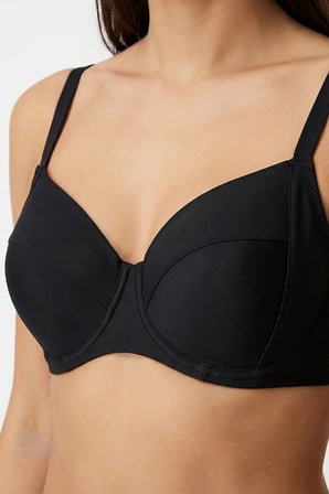 Si̇yah Plus Balen Bikini Üstü