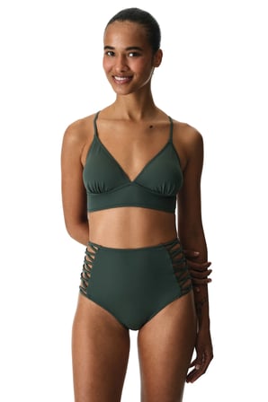 Yeşil Fashion Yüksek Bel Bikini Altı