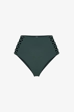 Yeşil Fashion Yüksek Bel Bikini Altı