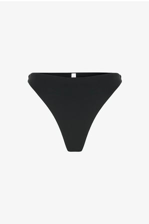 Si̇yah Minimal Orta Bel Bikini Altı
