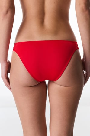 Kırmızı Hipkini Düşük Bel Bikini Altı