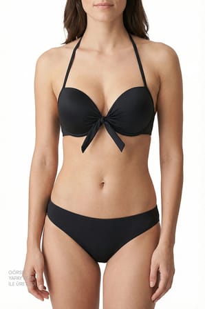 Si̇yah Cup Bikini Üstü
