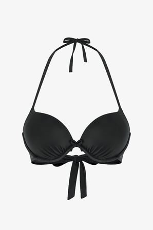 Si̇yah Push Up Bikini Üstü