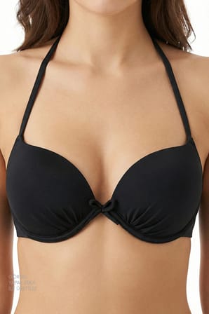 Si̇yah Push Up Bikini Üstü