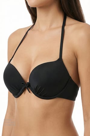 Si̇yah Push Up Bikini Üstü