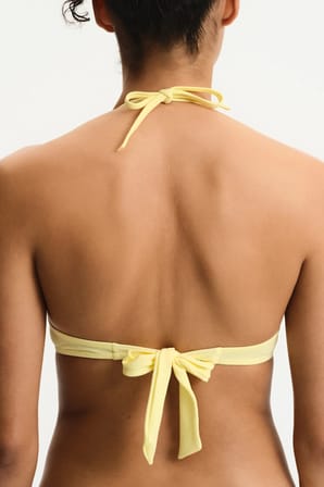 Sarı Push Up Bikini Üstü