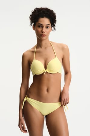 Sarı Push Up Bikini Üstü