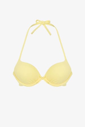 Sarı Push Up Bikini Üstü