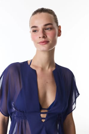 Lacivert Basic Kaftan