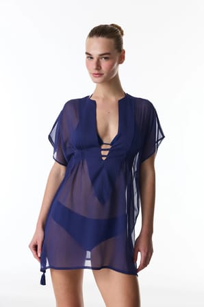Lacivert Basic Kaftan