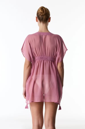 Gül Pembesi Basic Kaftan