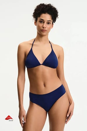 Lacivert Üçgen Bikini Üstü