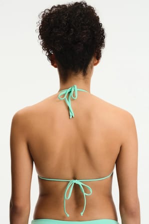 Mint Yesili Üçgen Bikini Üstü
